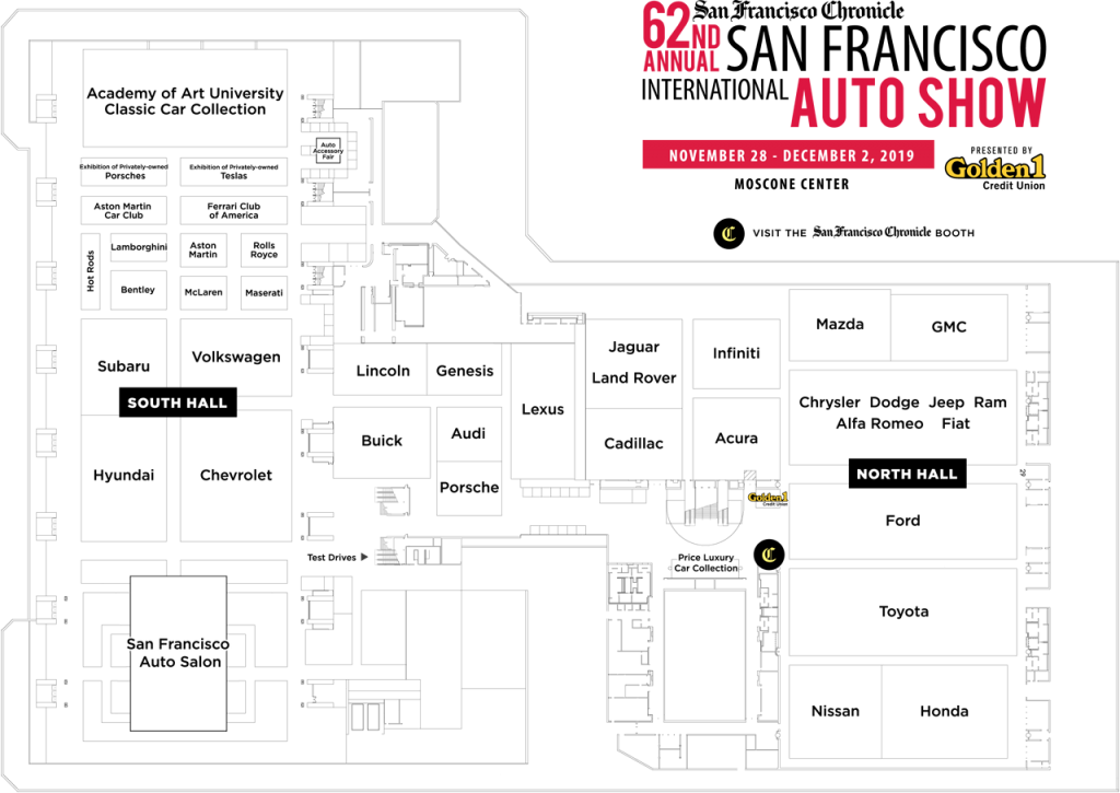 Show Map San Francisco Auto ShowSan Francisco Auto Show