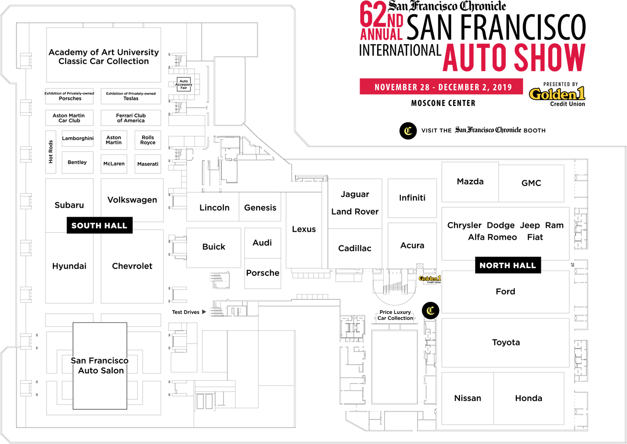 Show Map San Francisco Auto ShowSan Francisco Auto Show